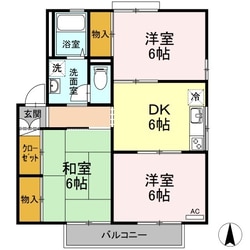 フレンドリーハイツ日野　A・B棟の物件間取画像